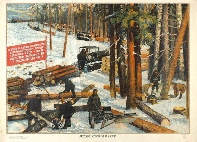 Лесозаготовка в СССР