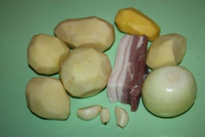 Картошка и сало